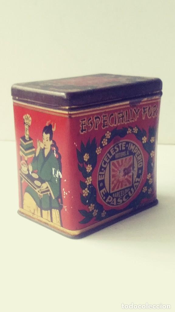 Antig&uuml;edades: CAJA DE TE DE CHINA EL CELESTE IMPERIO E- PASCUAL BARCELONA - Foto 1