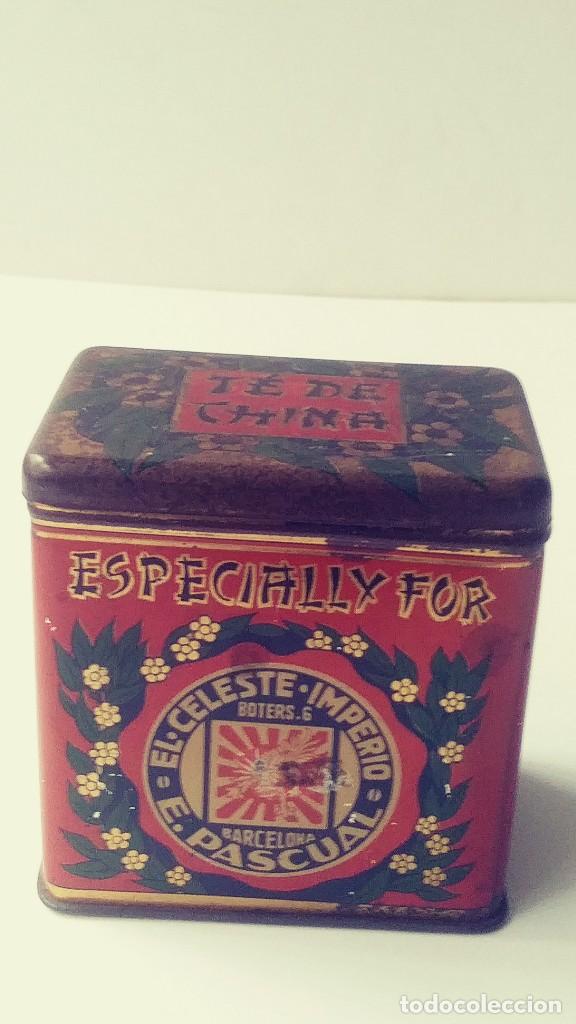 Antig&uuml;edades: CAJA DE TE DE CHINA EL CELESTE IMPERIO E- PASCUAL BARCELONA - Foto 4
