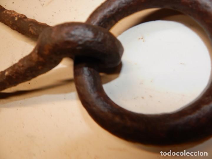 Antig&uuml;edades: 2 argollas grandes de forja..  de atar toros - Foto 2