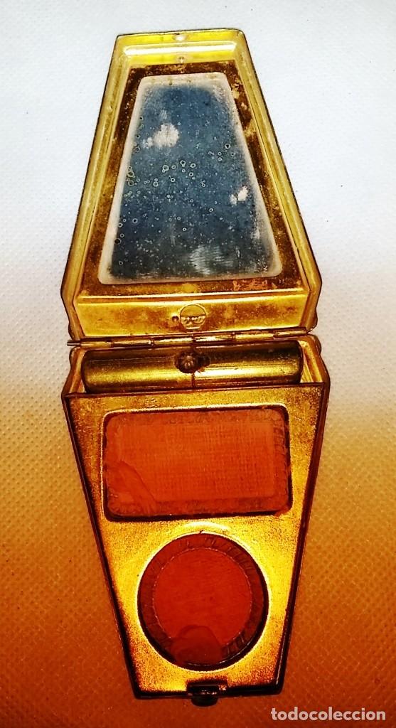 Antig&uuml;edades: Polvera de maquillaje para bolso - Foto 2