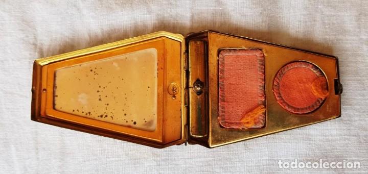 Antig&uuml;edades: Polvera de maquillaje para bolso - Foto 4