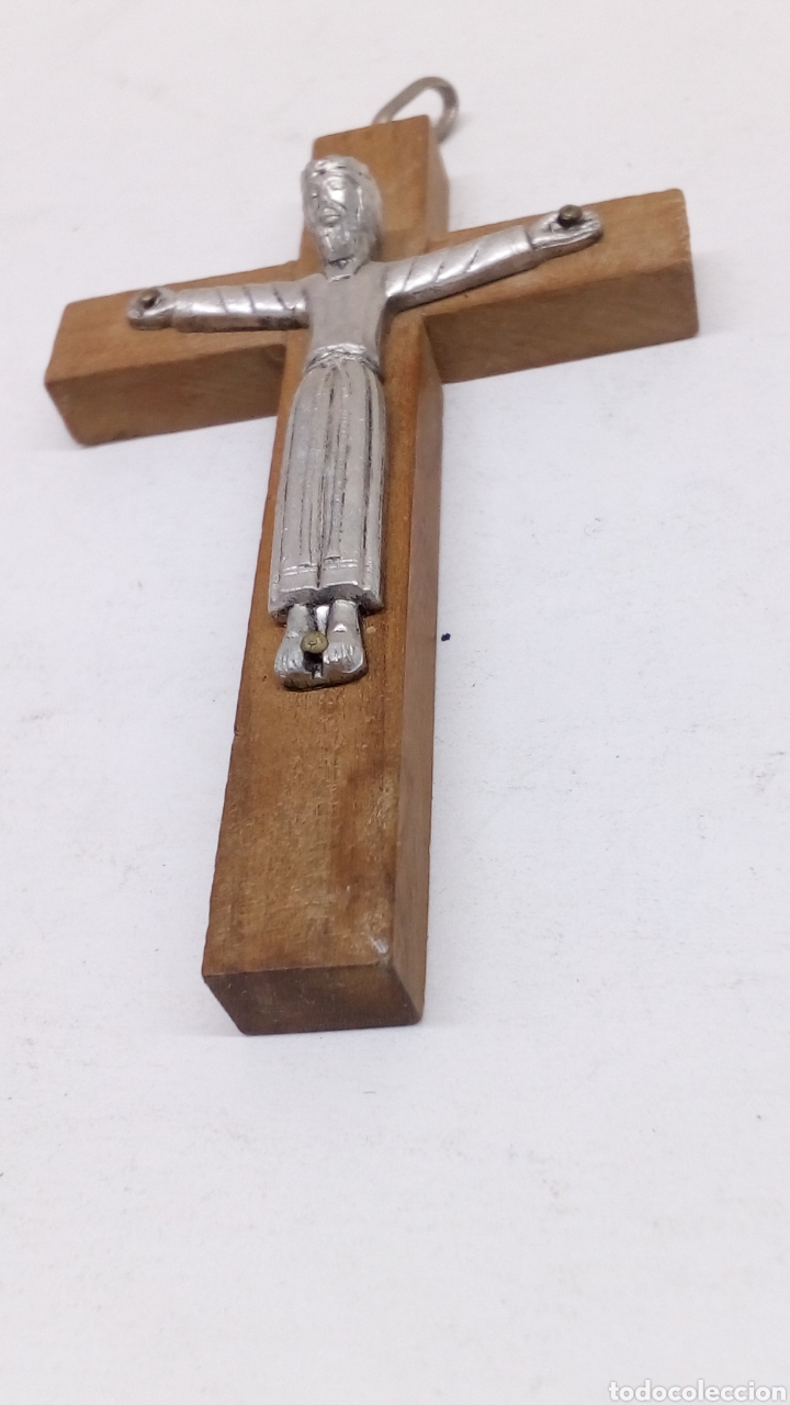 Antig&uuml;edades: Cruz de metal y madera - Foto 1