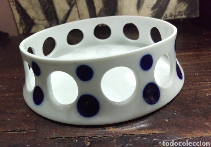 Antig&uuml;edades: SARGADELOS base queimada plato de porcelana - Foto 2
