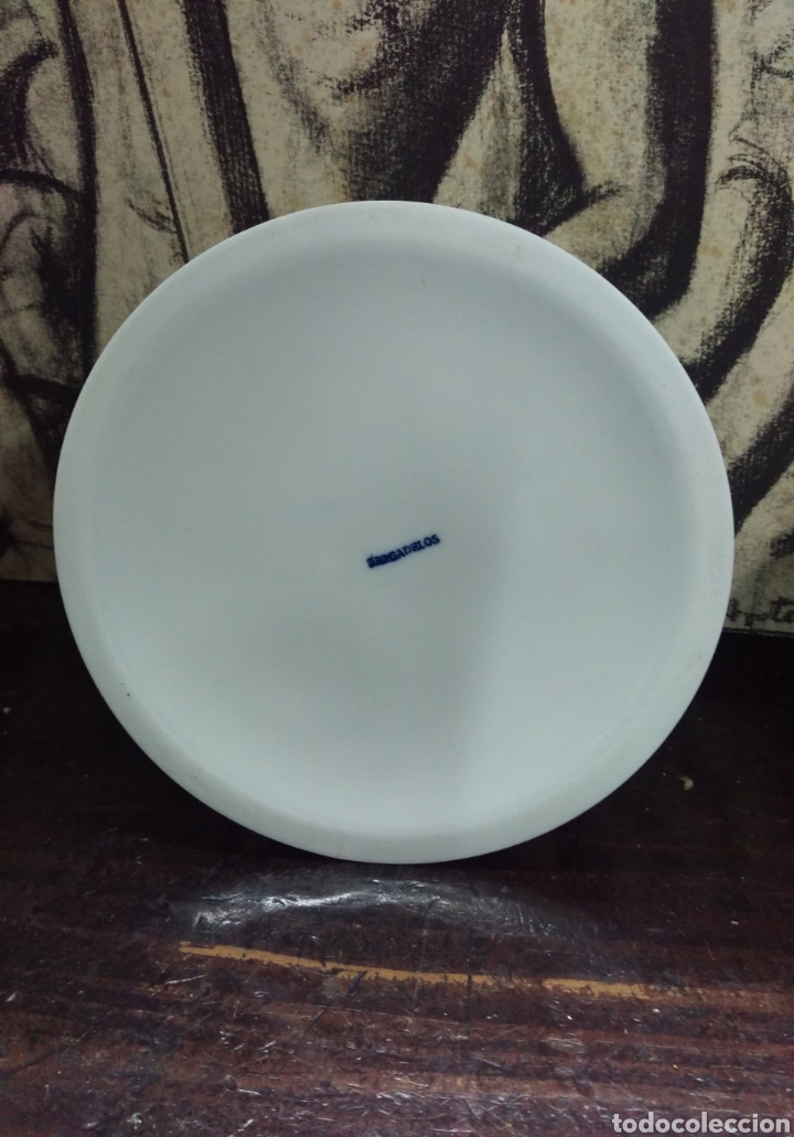 Antig&uuml;edades: SARGADELOS base queimada plato de porcelana - Foto 4