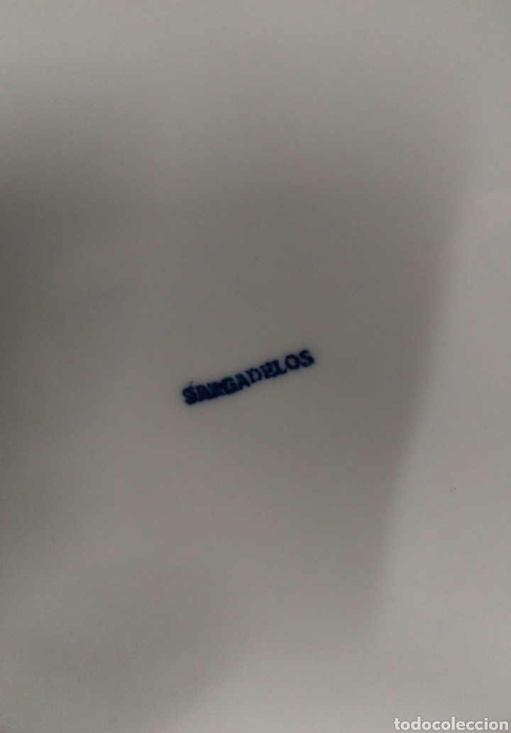 Antig&uuml;edades: SARGADELOS base queimada plato de porcelana - Foto 5