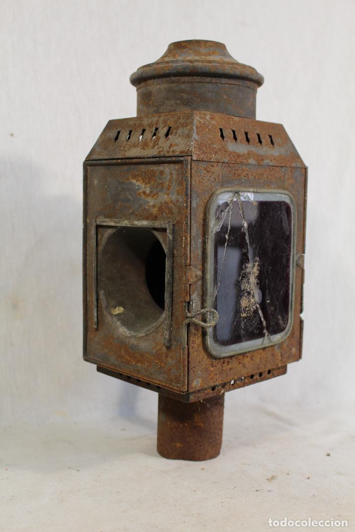 Antig&uuml;edades: farol antiguo de carruaje - Foto 1