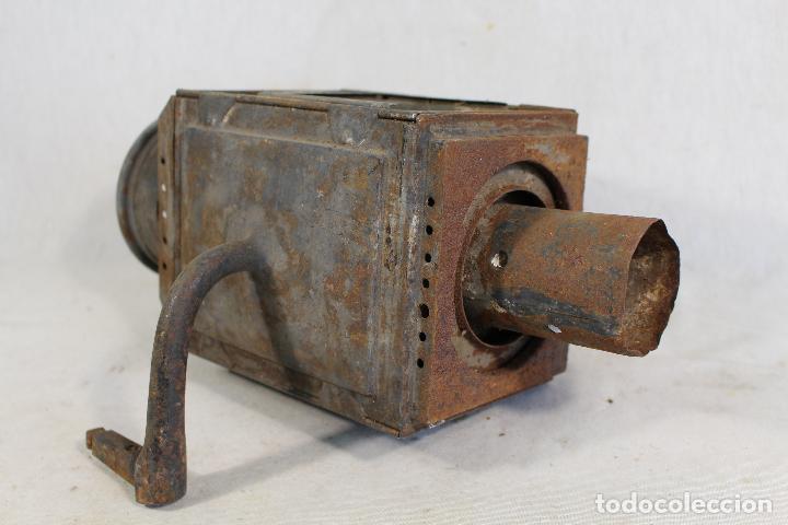 Antig&uuml;edades: farol antiguo de carruaje - Foto 4
