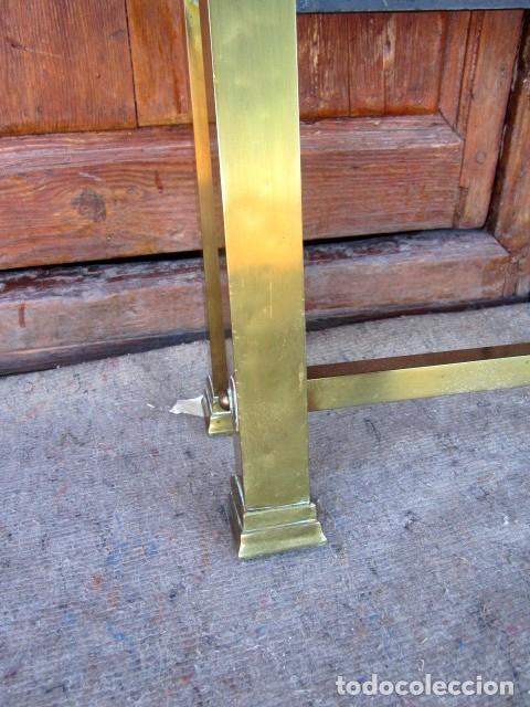 Antig&uuml;edades: Cama completa antigua de laton y bronce - Foto 6