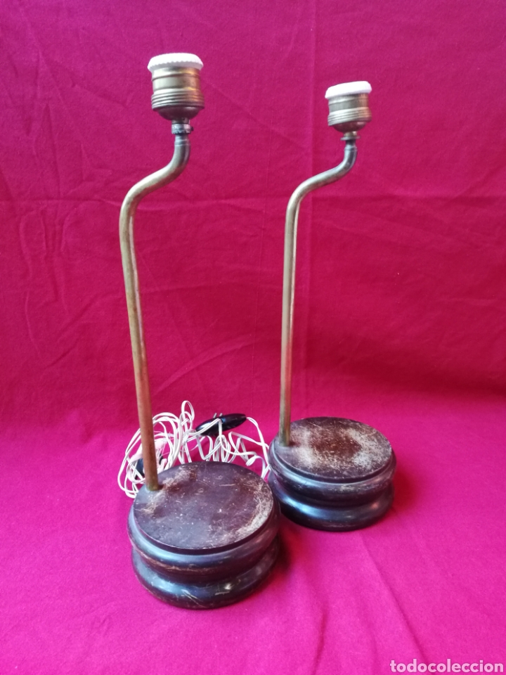 Antig&uuml;edades: PAREJA DE PIES DE LAMPARA - Foto 2