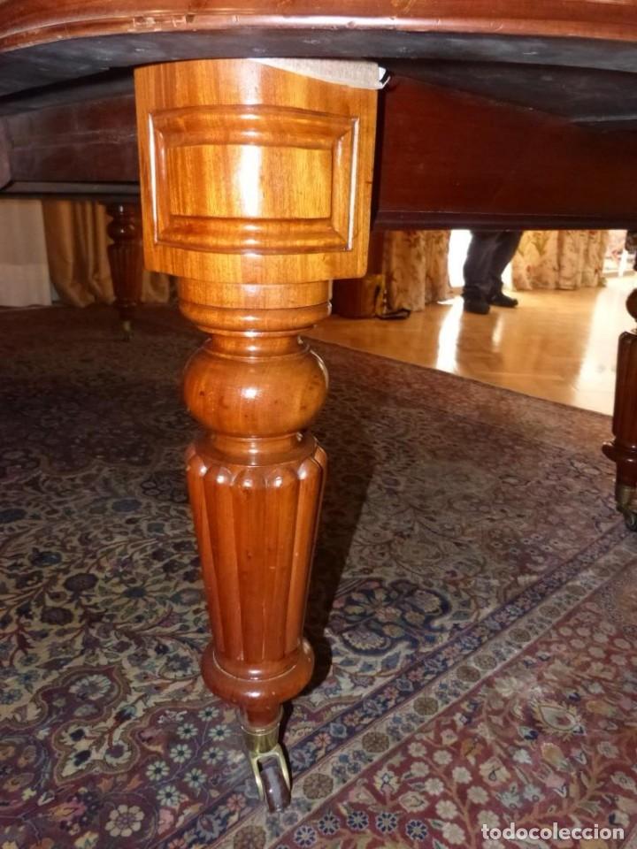 Antig&uuml;edades: Mesa Inglesa estilo victoriano de manivela - Foto 4