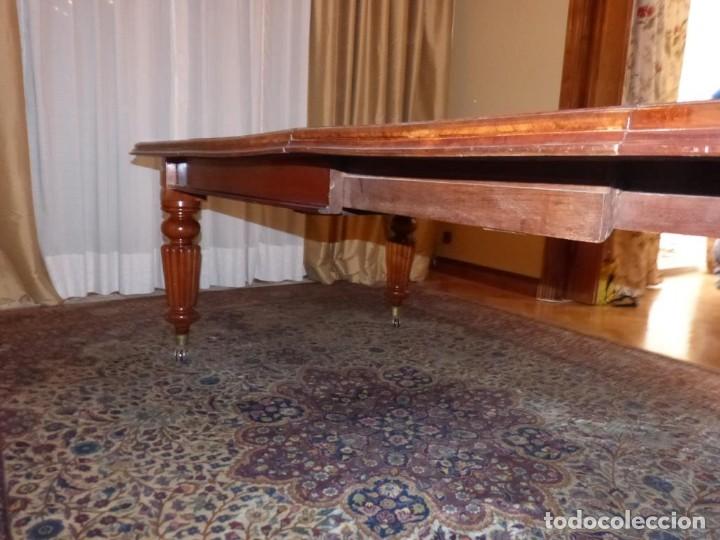 Antig&uuml;edades: Mesa Inglesa estilo victoriano de manivela - Foto 7