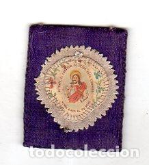 Antig&uuml;edades: ESCAPULARIO. CORAZON DE JESUS. - Foto 1