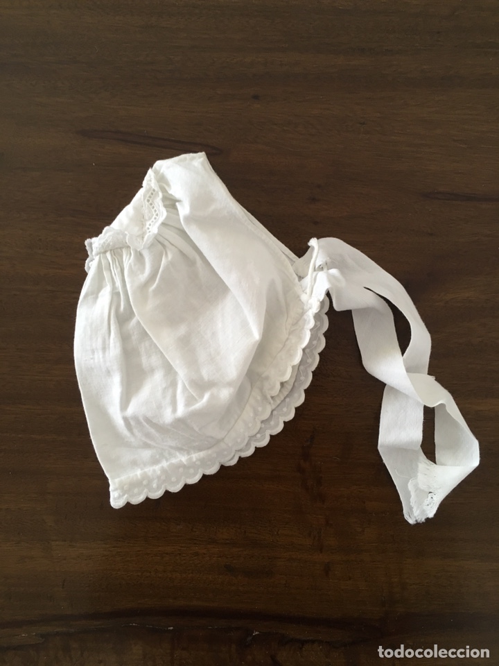 Antig&uuml;edades: Ant&iacute;guo gorro algod&oacute;n beb&eacute;/mu&ntilde;eca. - Foto 2