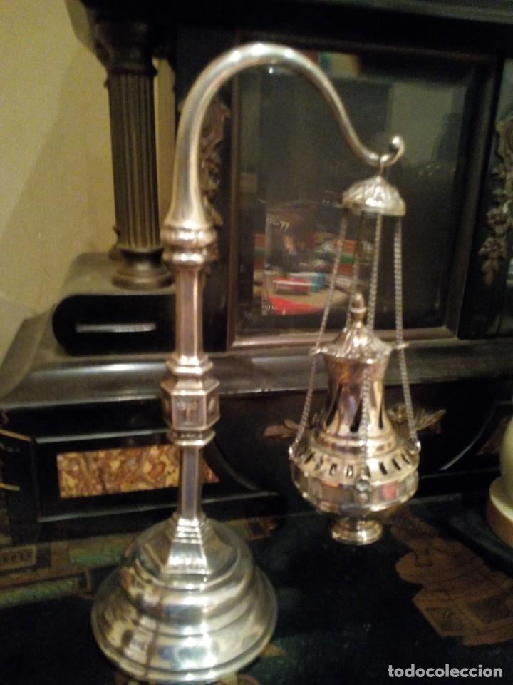 Antig&uuml;edades: Botafumeiro en plata de ley contrastada - Foto 1