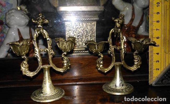Antig&uuml;edades: CANDELABROS PEQUE&Ntilde;OS (9 CMS. DE ALTURA) - Foto 5