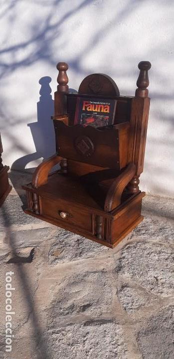 Antig&uuml;edades: Revisteros de madera - Foto 5