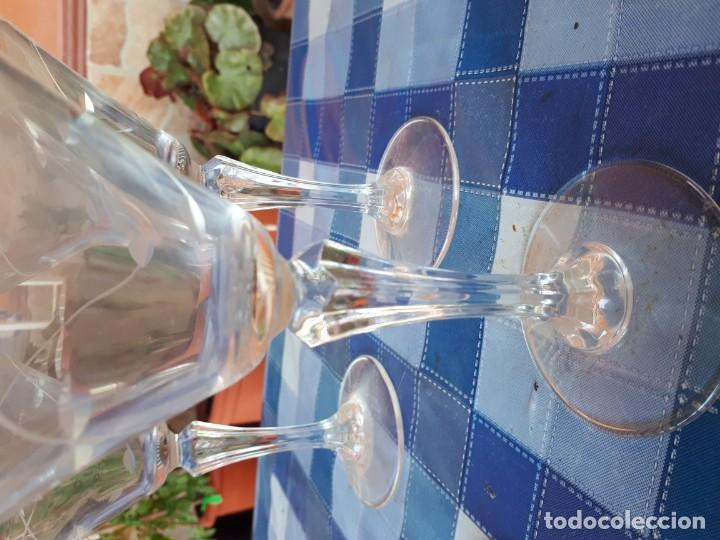 Antig&uuml;edades: antiguo juego de 6 copas talladas - Foto 3