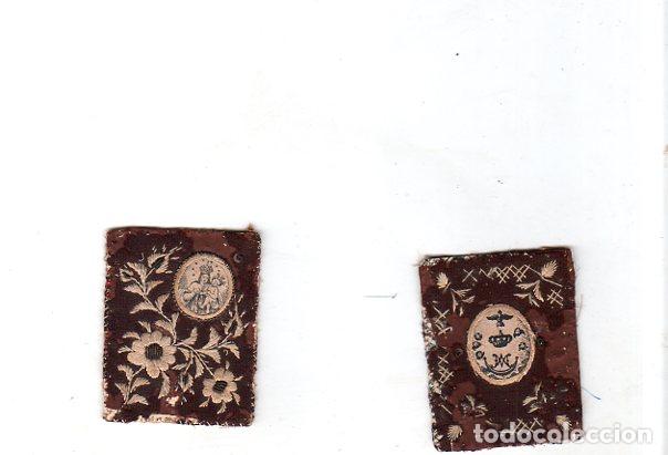 Antig&uuml;edades: ESCAPULARIO. MEDIDAS : 7 X 5.5 CM APROX. - Foto 1