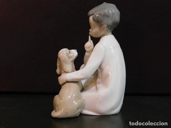 Antig&uuml;edades: PROMOCION LLADRO NI&Ntilde;O PERRITO 20 CMS - Foto 4