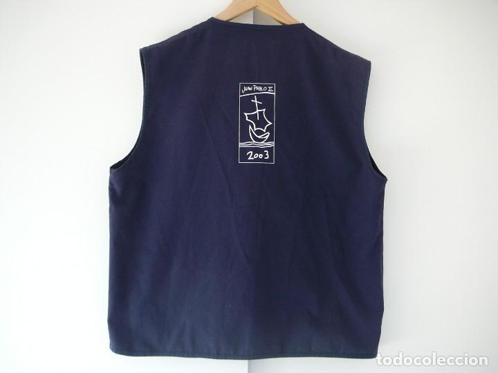 Antig&uuml;edades: Chaleco V Visita de Juan Pablo II a Espa&ntilde;a 2003. Voluntariado El Papa. Cat&oacute;licos, Iglesia