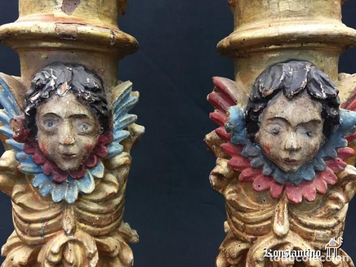 Antig&uuml;edades: Pareja de columnas barrocas espa&ntilde;olas - Foto 3