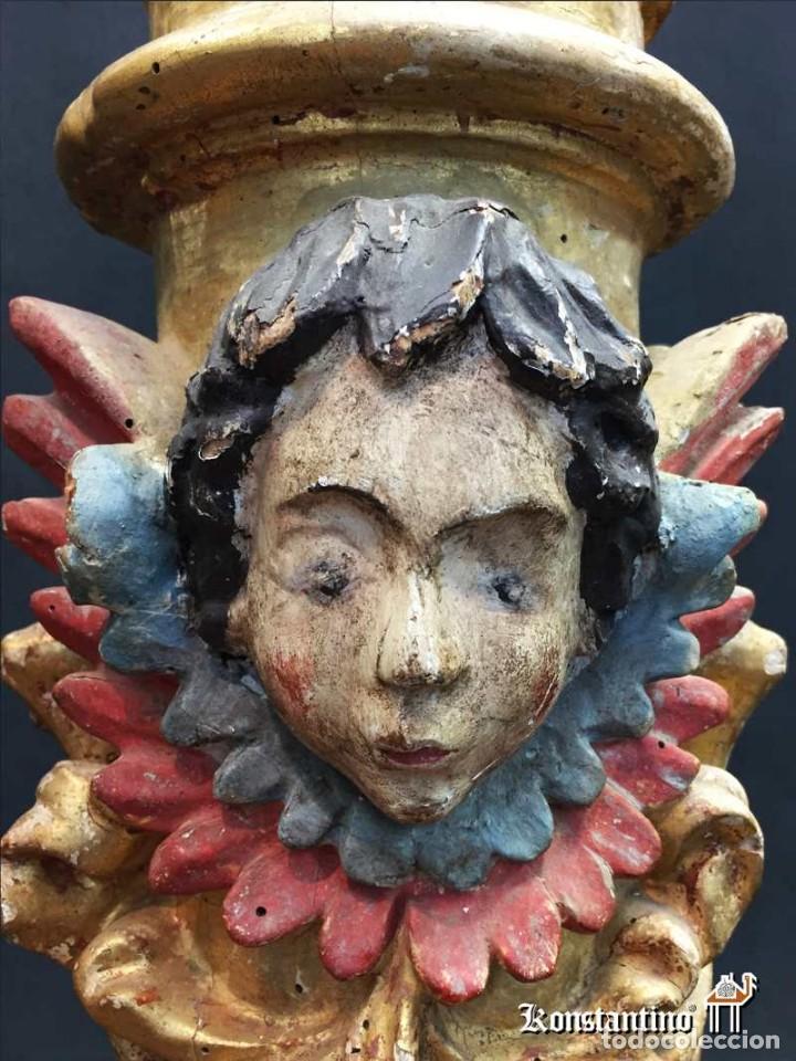 Antig&uuml;edades: Pareja de columnas barrocas espa&ntilde;olas - Foto 4