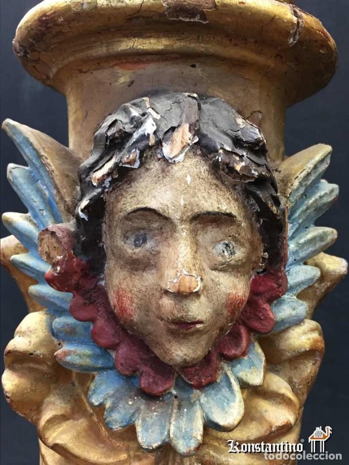 Antig&uuml;edades: Pareja de columnas barrocas espa&ntilde;olas - Foto 5