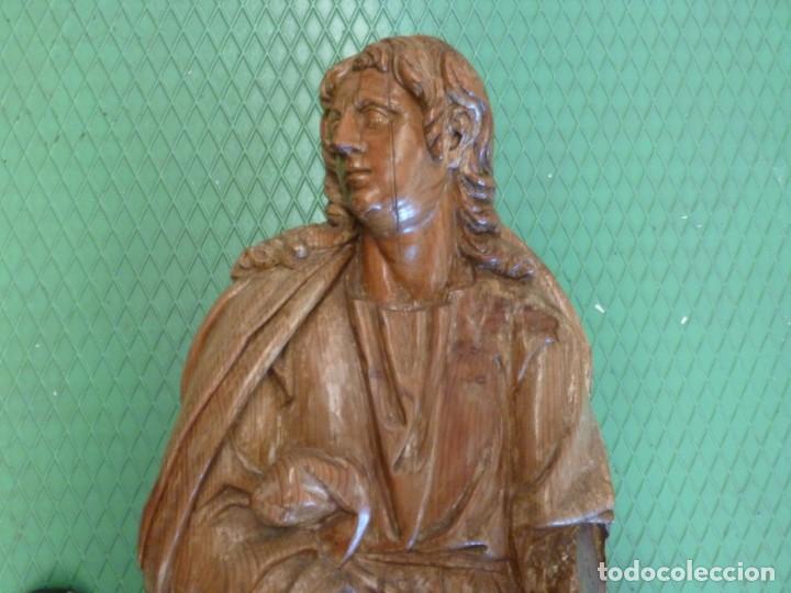 Antig&uuml;edades: TALLA DE APOSTOL EN MADERA. - Foto 2