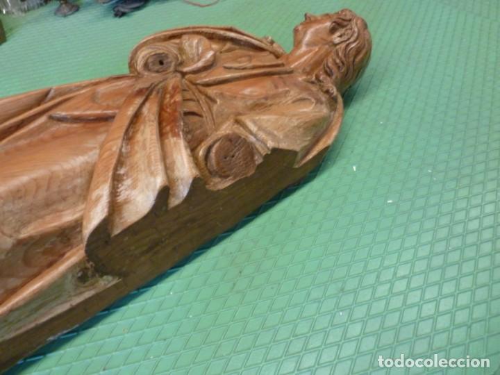 Antig&uuml;edades: TALLA DE APOSTOL EN MADERA. - Foto 4