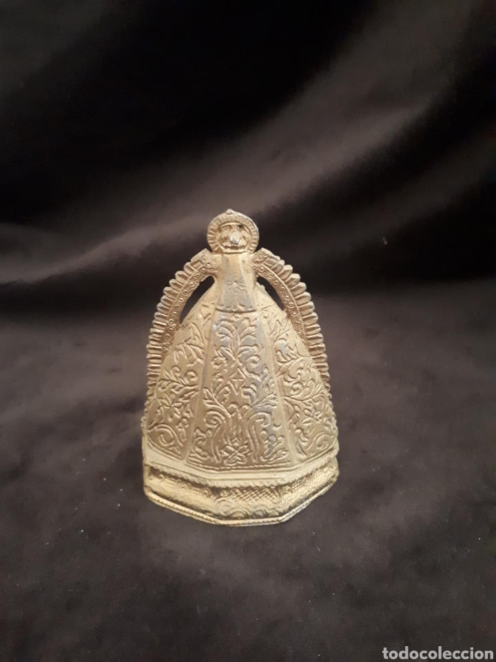 Antig&uuml;edades: Imagen virgen metal - Foto 2