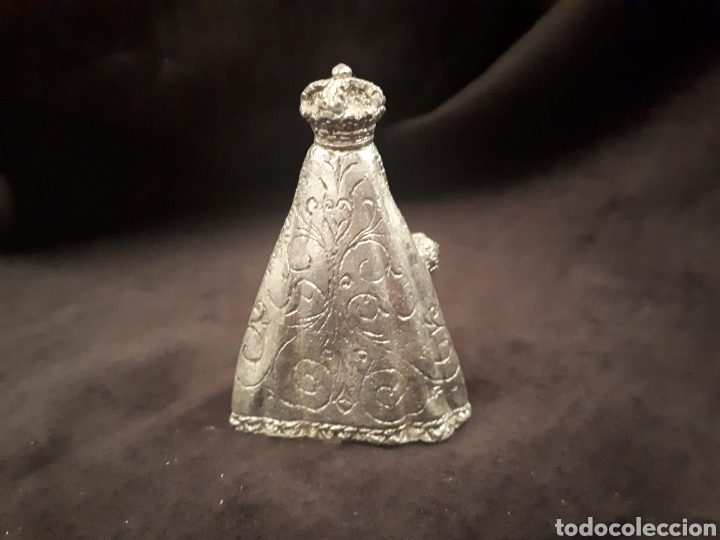 Antig&uuml;edades: Imagen Virgen metal - Foto 3