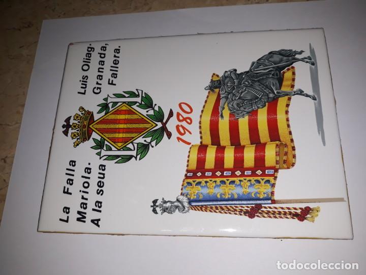 Antig&uuml;edades: Azulejo alcora, inalco .... azulejo de falla - Foto 1