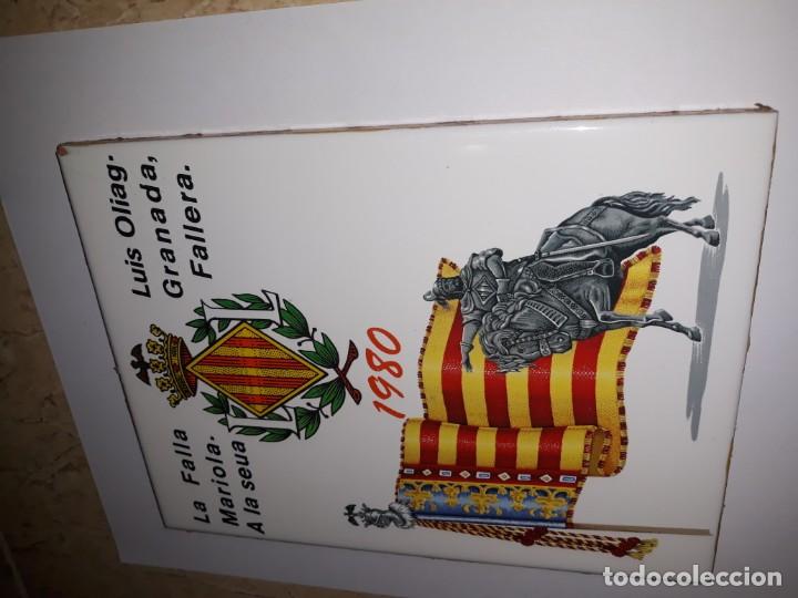 Antig&uuml;edades: Azulejo alcora, inalco .... azulejo de falla - Foto 3