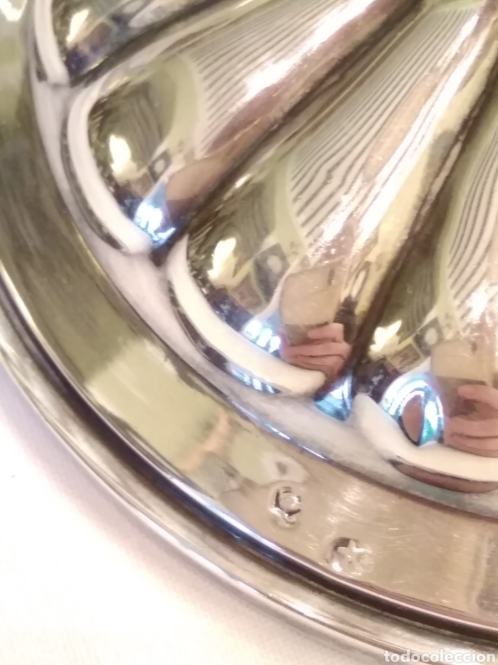 Antig&uuml;edades: Lampara sobremesa plata de ley, 38 cm - Foto 4