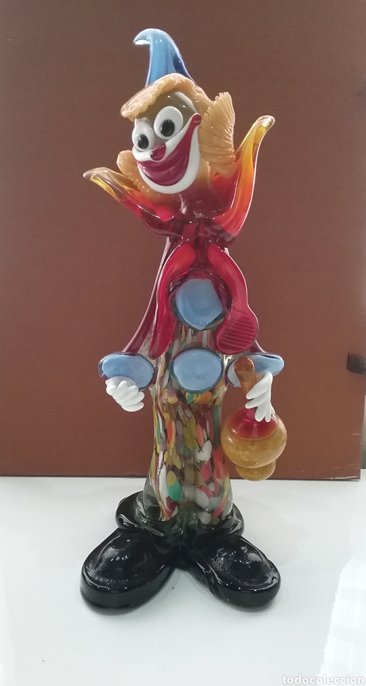 Antig&uuml;edades: Figura de payaso en cristal Murano. - Foto 1