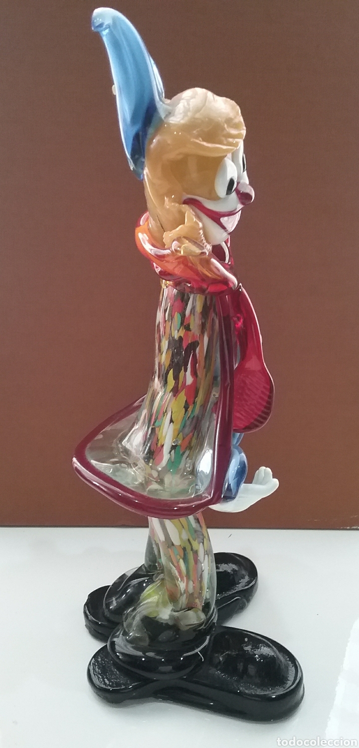 Antig&uuml;edades: Figura de payaso en cristal Murano. - Foto 2