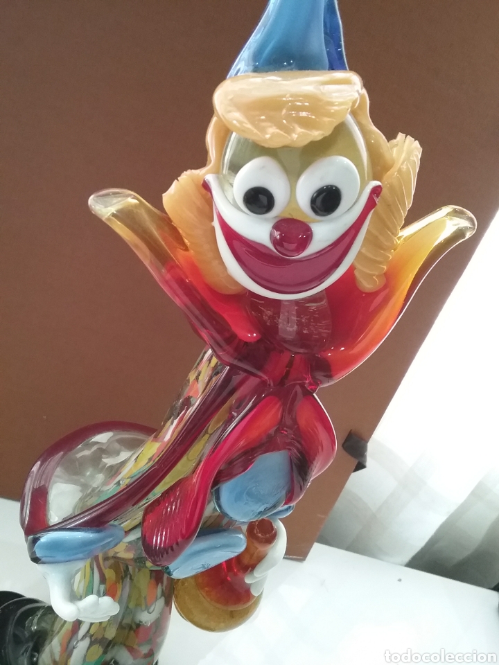 Antig&uuml;edades: Figura de payaso en cristal Murano. - Foto 3