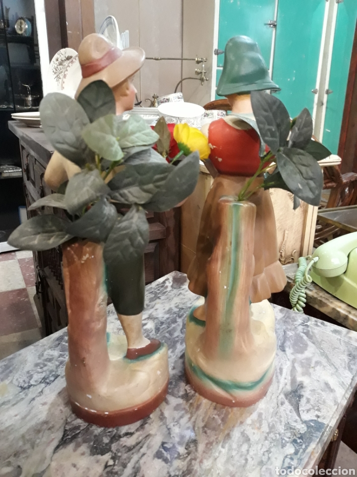 Antig&uuml;edades: Pareja de muchachos en estuco. - Foto 6