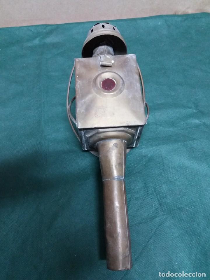 Antig&uuml;edades: FAROL ANTIGUO COCHE CABALLOS - Foto 3