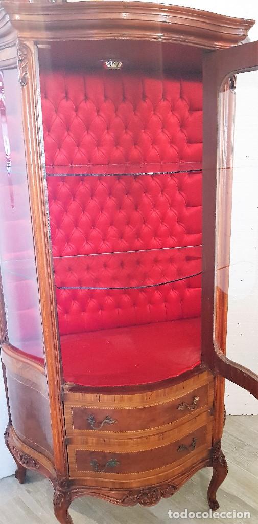 Antig&uuml;edades: VITRINA LUIS XV TAPIZ CAPITONE - Foto 5