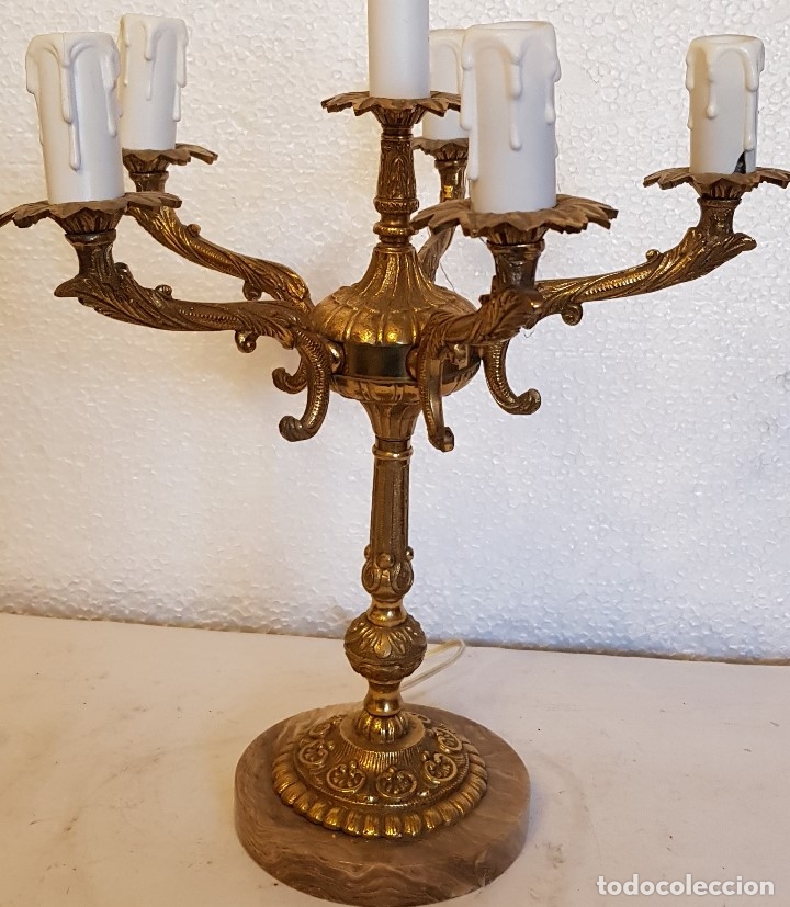 Antig&uuml;edades: APLIQUE DE BRONCE 6 LUCES 35 CM - Foto 1