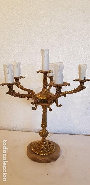 Antig&uuml;edades: APLIQUE DE BRONCE 6 LUCES 35 CM - Foto 2