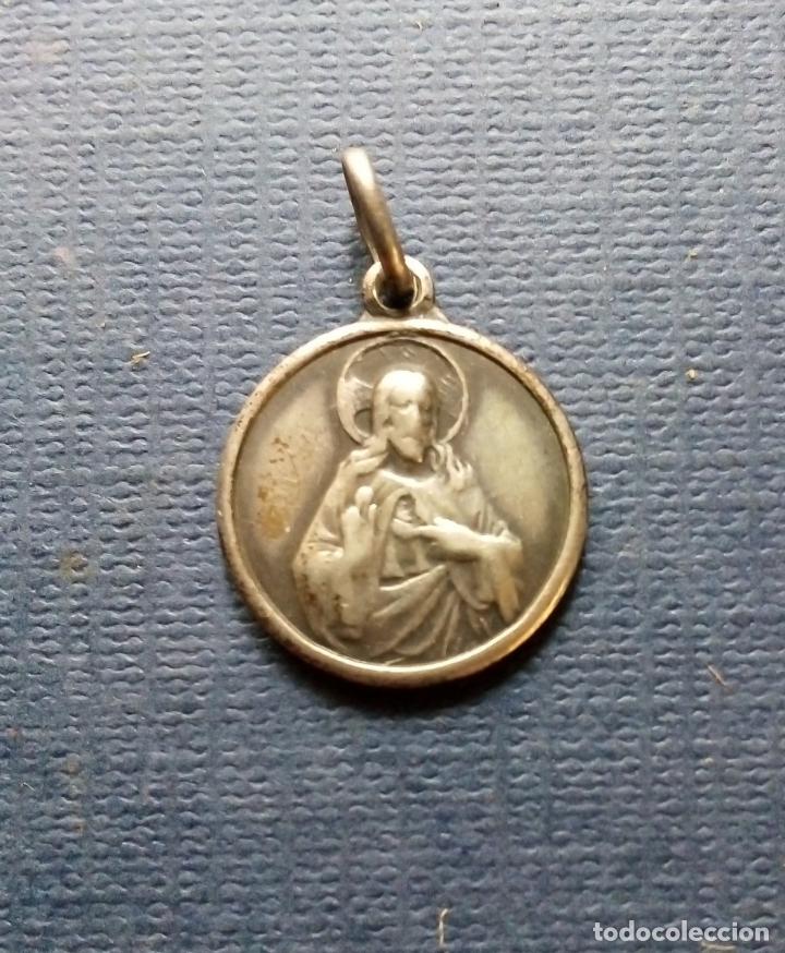 Antig&uuml;edades: MEDALLA PLATA VIRGEN DEL CARMEN. - Foto 2