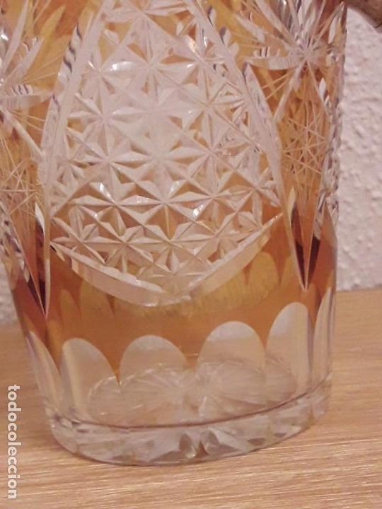 Antig&uuml;edades: Cubitera cristal tallado bicolor - Foto 6