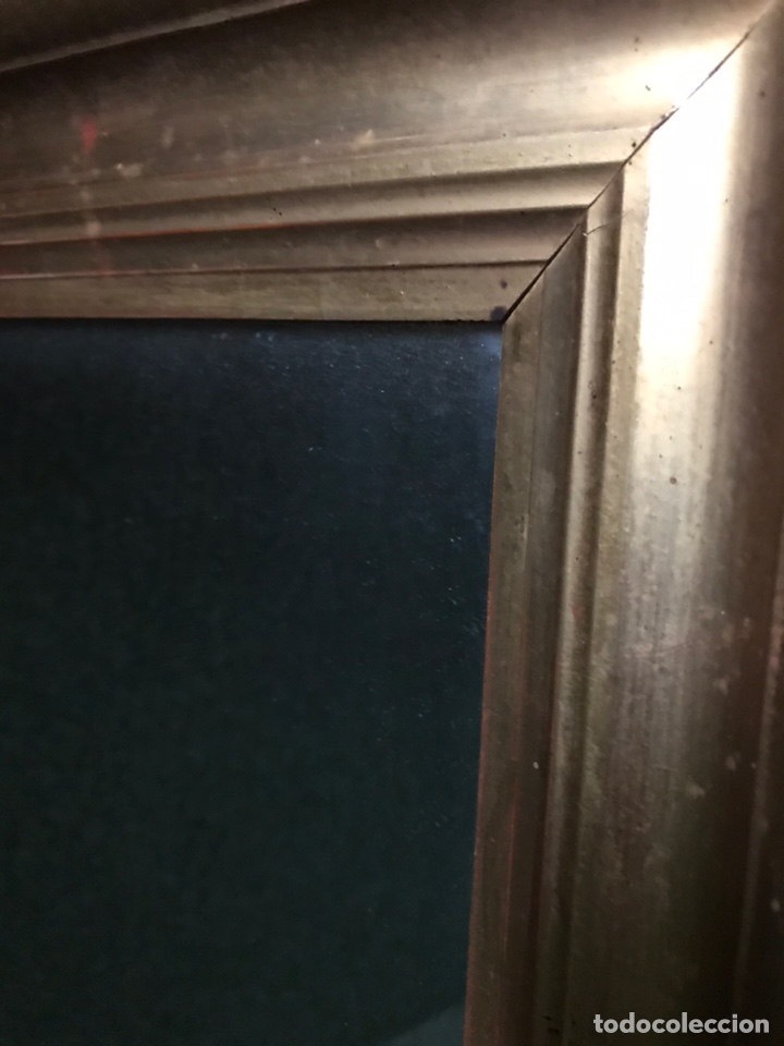 Antig&uuml;edades: ESPEJO DORADO RECTANGULAR DE MADERA - Foto 6