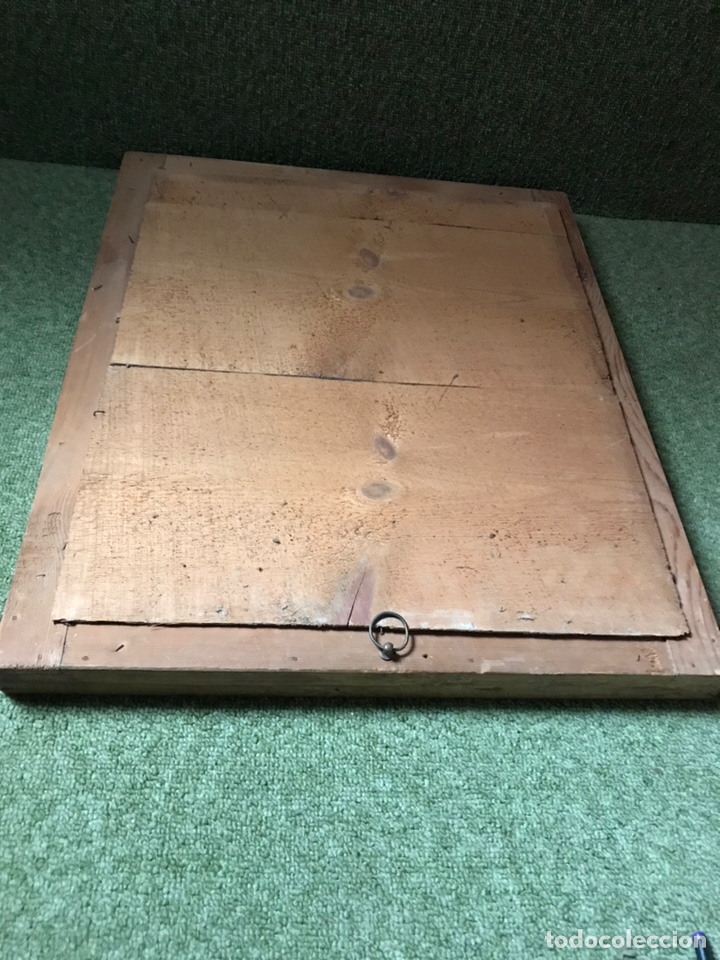 Antig&uuml;edades: ESPEJO DORADO RECTANGULAR DE MADERA - Foto 8