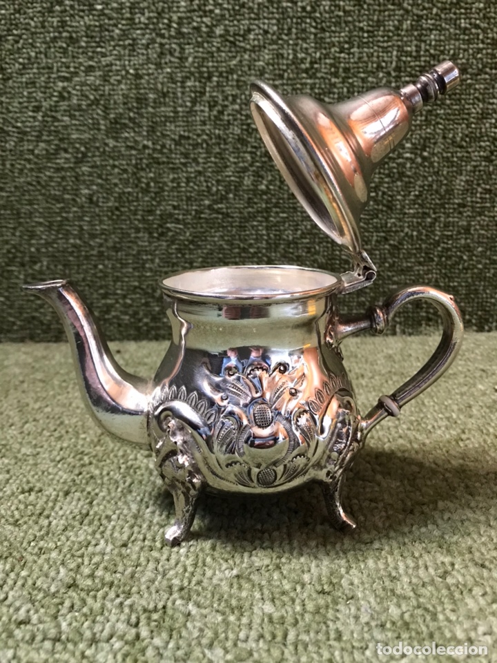 Antig&uuml;edades: TETERA ARABE ALPACA PLATEADA - Foto 2