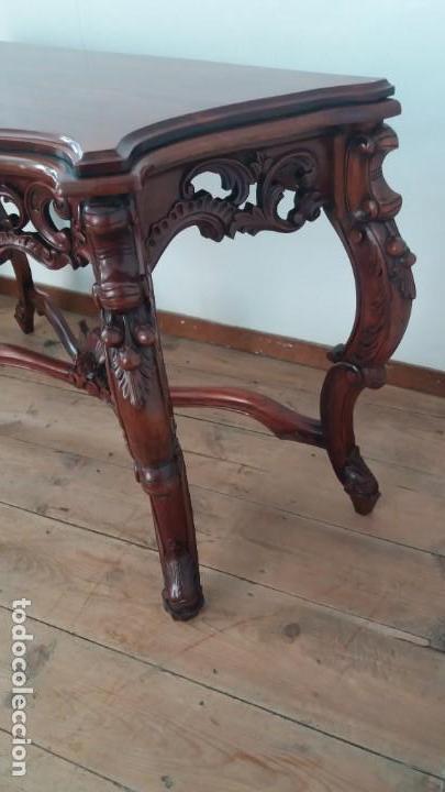 Antig&uuml;edades: Consola de madera de cerezo - Foto 6