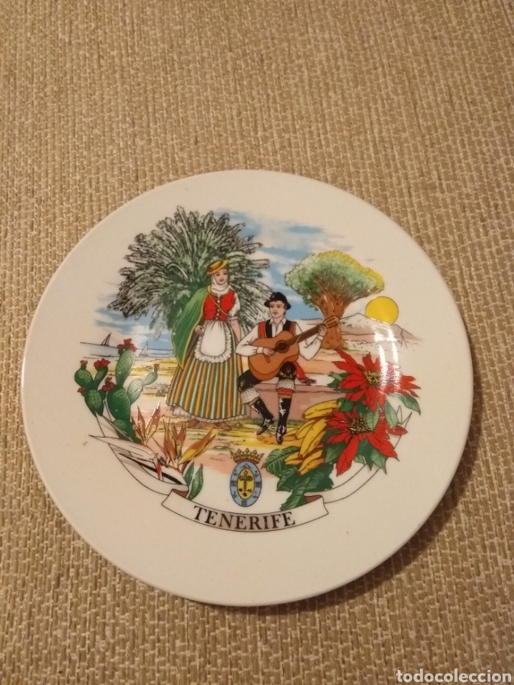 Antig&uuml;edades: Bonito plato. Tenerife. 18 cms &empty; - Foto 1