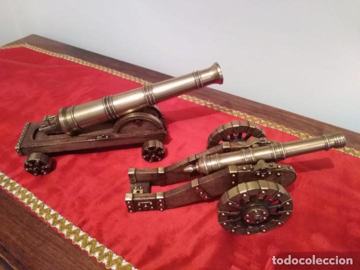Antig&uuml;edades: Ca&ntilde;ones de bronce y madera - Foto 1